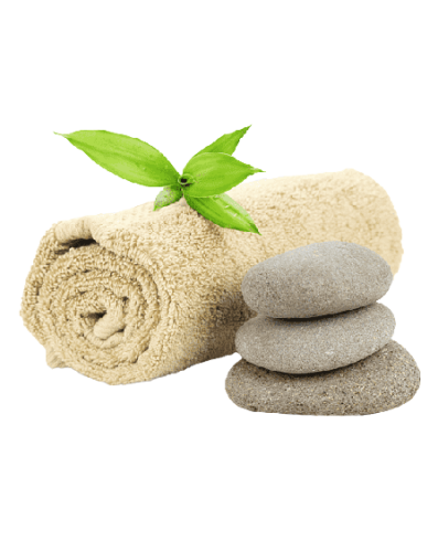 Massage Towel And Stone